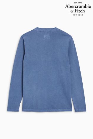 Abercrombie & Fitch Navy Long Sleeve Henley